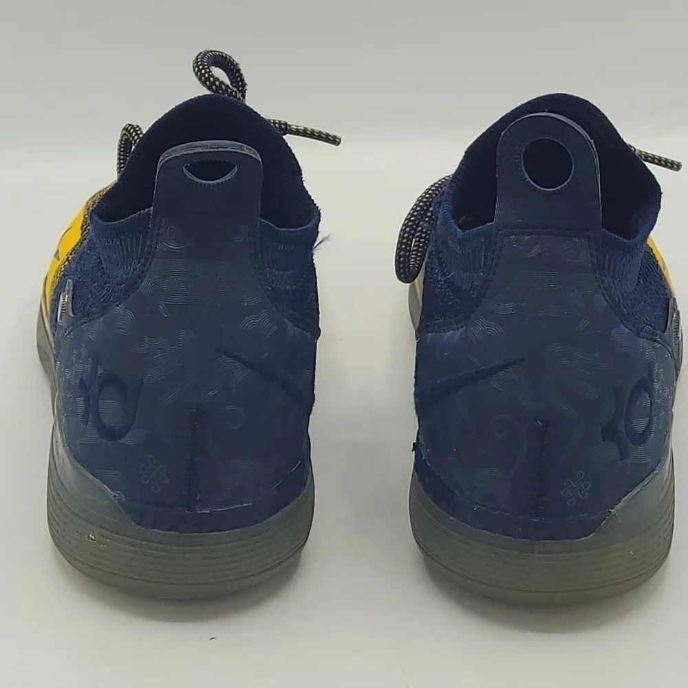 Nike Mens Zoom KD 11 Chinese Zodiac Basketball Shoes Durant Yellow & Blue Size 8